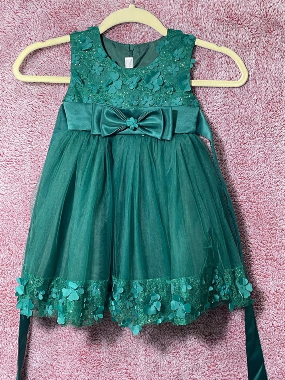 Elegant Green Kids Formal Dress